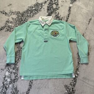 Pussers B.V.I. Shirt Mens Size L Green West Indies Golf Polo 100% Cotton Casual